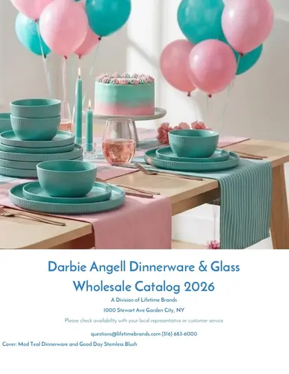 Lifetime Brands Darbie Angell Dinnerware and Glass Catalog Weekly Ad