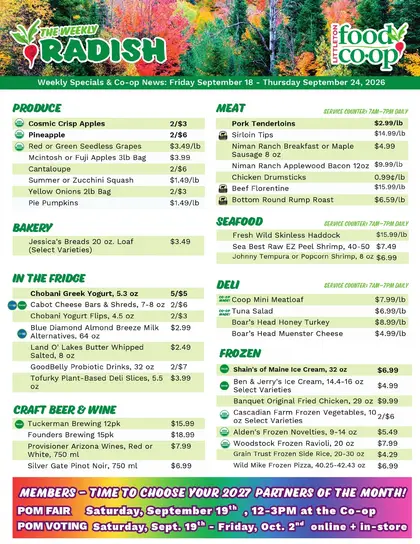 Littleton Food Co-op Weekly Radish