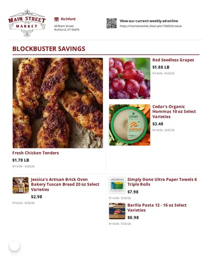 Main Street Market Weekly Ad