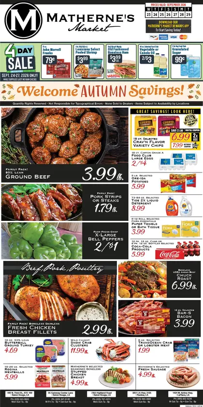 Matherne's Market Weekly Ad