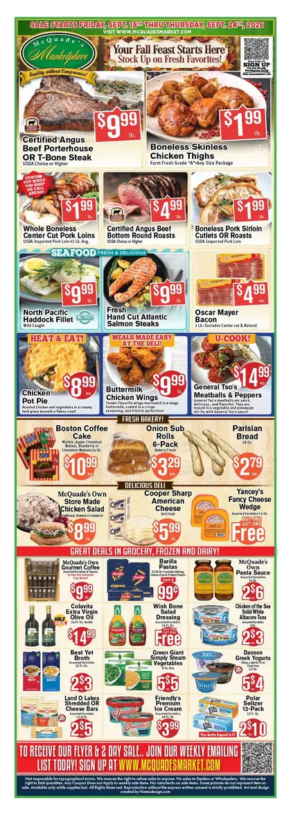 McQuade's Marketplace Weekly Ad