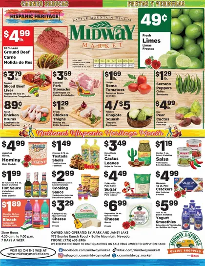 Midway Market Hispanic Weekly Ad
