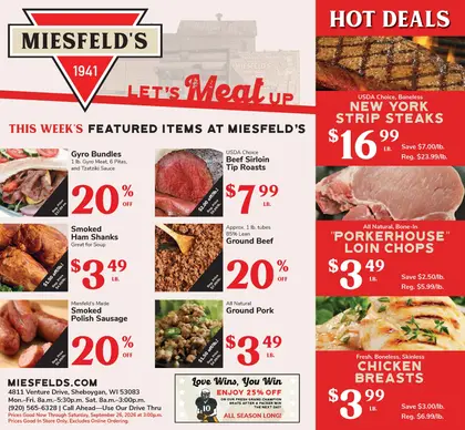 Miesfeld's Triangle Market Weekly Ad