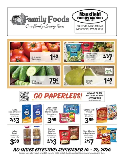 Mohler Market Place Weekly Ad
