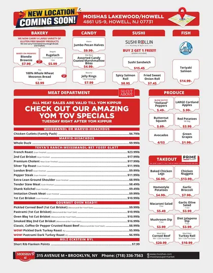 Moisha's Supermarket Weekly Ad
