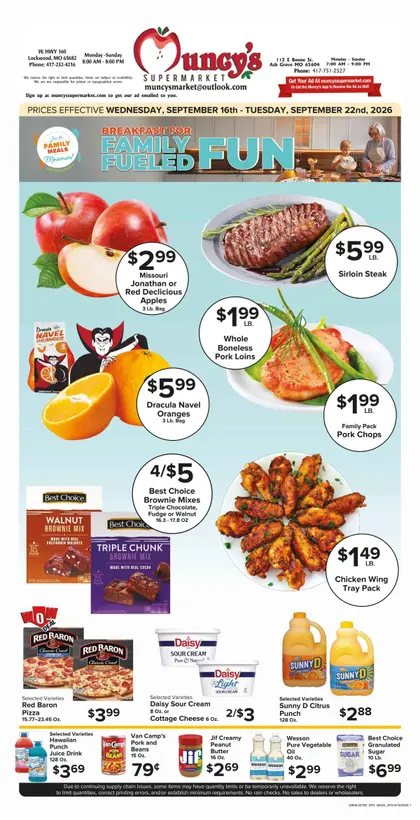 Muncy's Supermarket Family Fueled Fun Weekly Ad