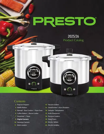 National Presto Industries Kitchen Appliances Catalog Weekly Ad