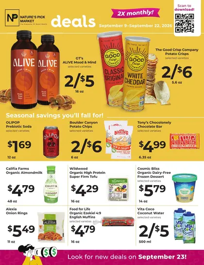 Nature's Pick Market Bi-Monthly Specials Weekly Ad