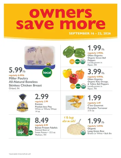 Outpost Natural Foods Co-op Owner Deals Weekly Ad