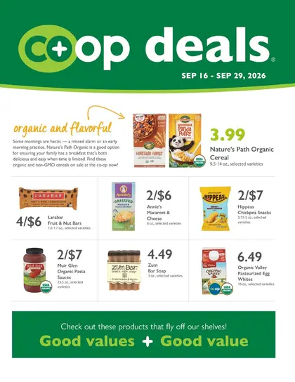 Sacramento Natural Foods Co-op Co+op Deals Weekly Ad