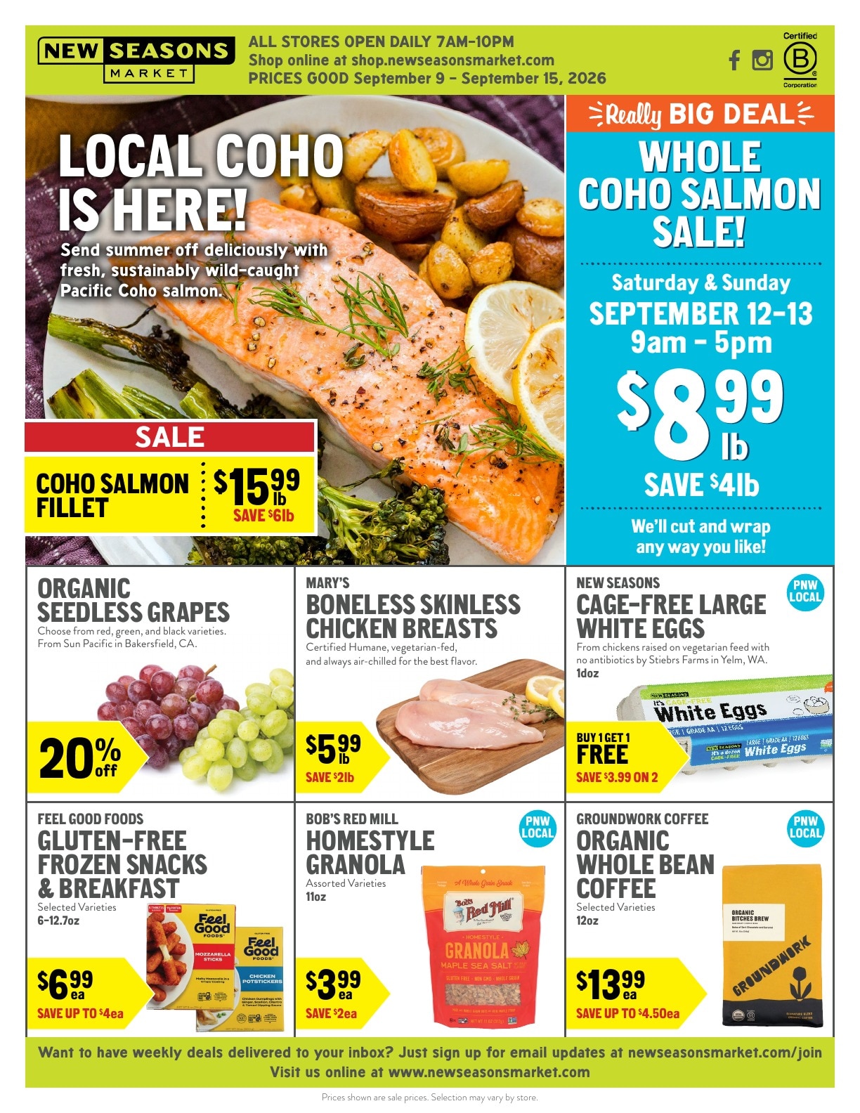 New Seasons Market weekly ad page 1