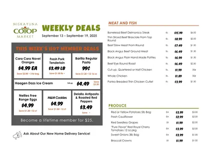 Niskayuna Co-op Weekly Ad
