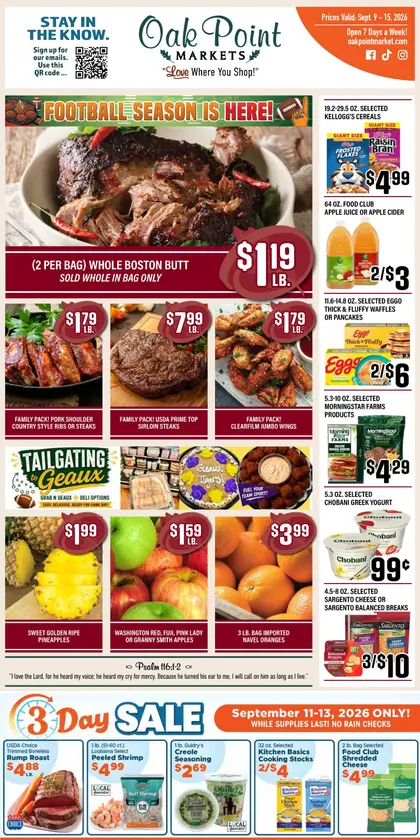 Oak Point Fresh Market Weekly Ad