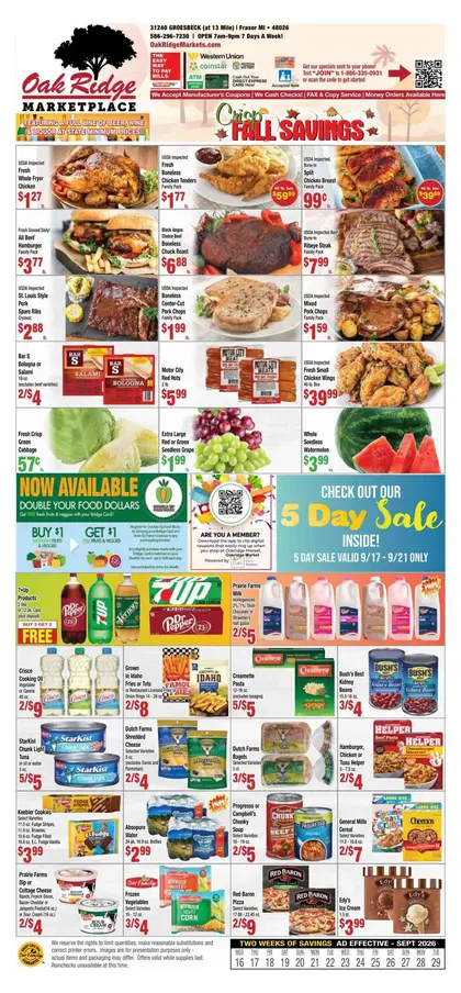 Oak Ridge Marketplace Weekly Ad