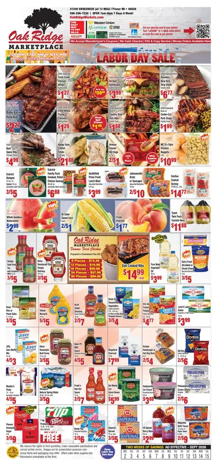 Oak Ridge Marketplace Weekly Ad
