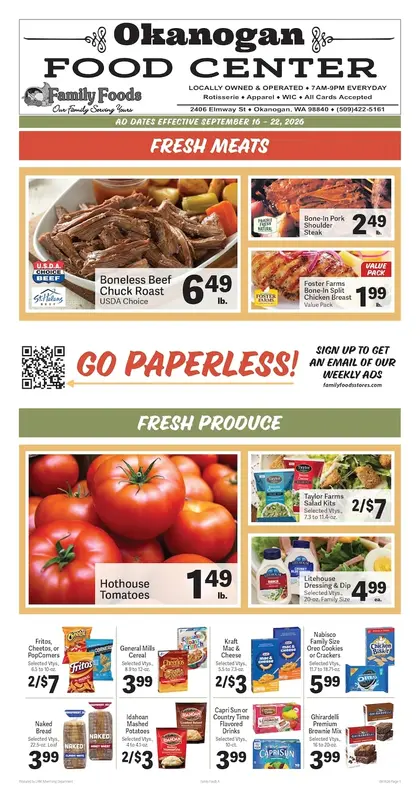Okanogan Food Center Weekly Ad