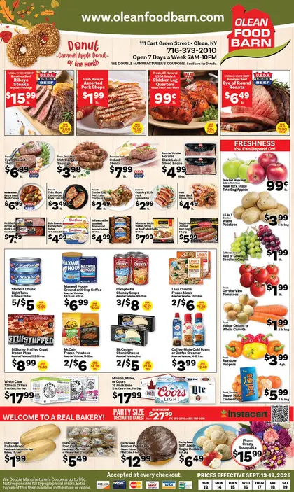 Olean Food Barn Weekly Ad