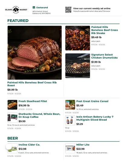 Orcas Island Market Weekly Ad