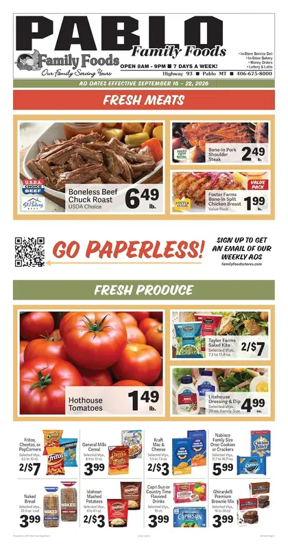 Pablo Family Foods Weekly Ad