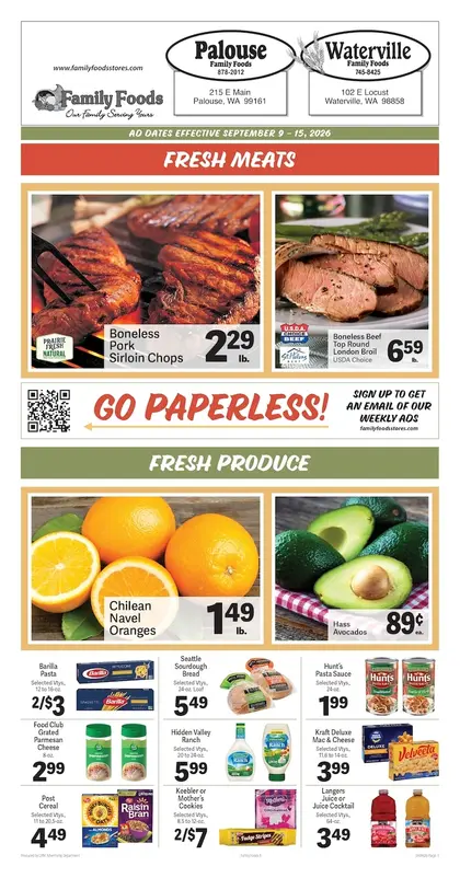 Palouse Family Foods Weekly Ad
