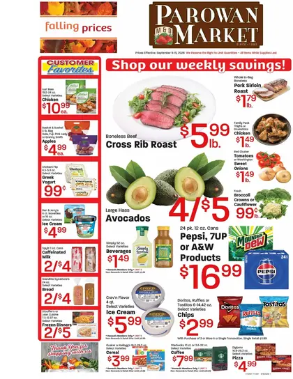 Parowan's Market Weekly Ad