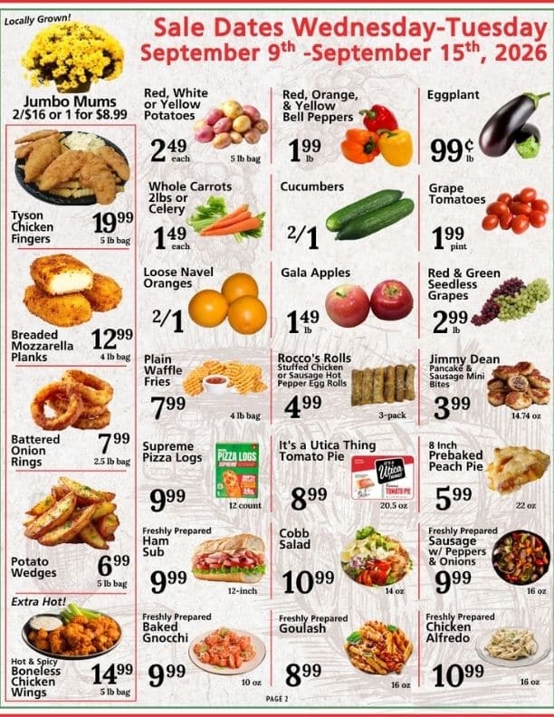 Pellicano's Marketplace weekly ad page 2