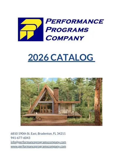 Performance Programs Company Education Books Catalog Weekly Ad