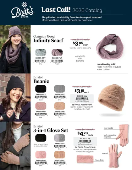 Britt's Knits Last Call Catalog Weekly Ad