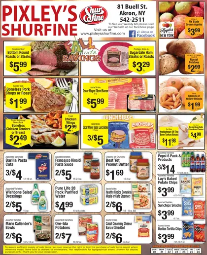 Pixley's Shurfine Food Mart Weekly Ad