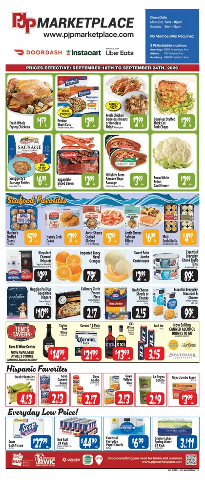 PJP Marketplace Grocery Specials 09/18-09/24
