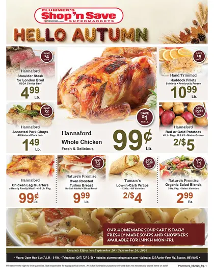 Plummer's Shop 'n Save Weekly Ad