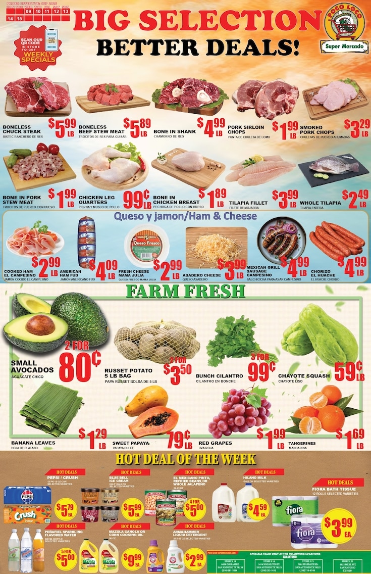 Poco Loco Supermercado weekly ad page 1
