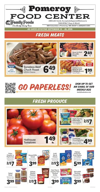 Pomeroy Food Center Weekly Ad
