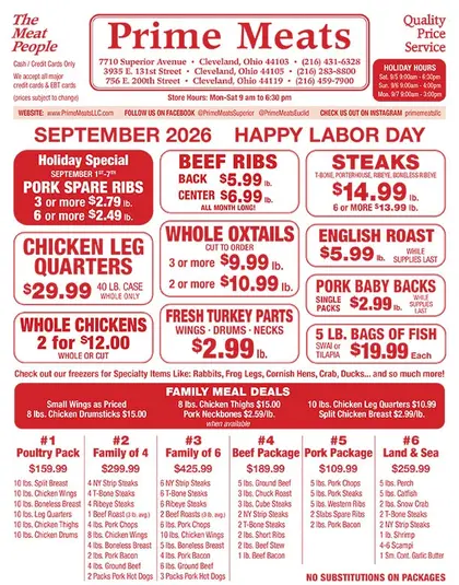 Prime Meats Weekly Ad