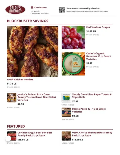 Ralph's Supermarket Weekly Ad