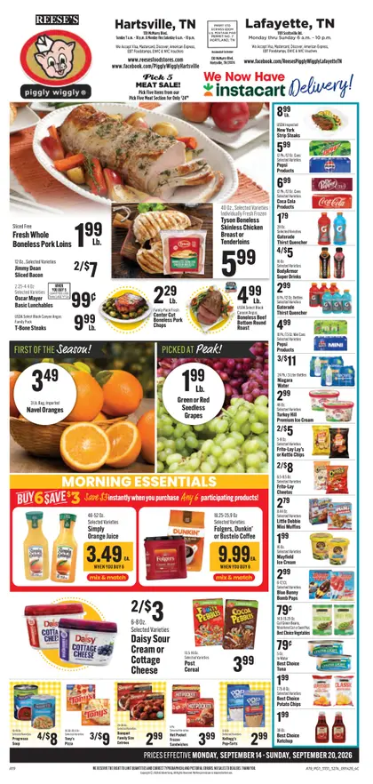 Reese's Food Stores Weekly Ad