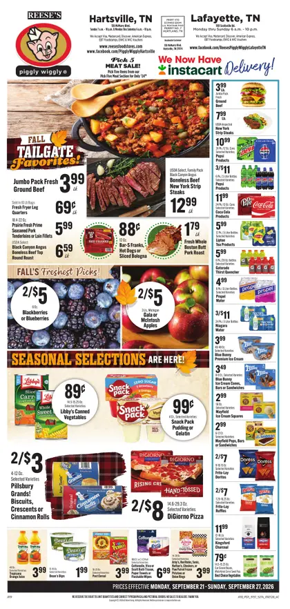 Reese's Food Stores Weekly Ad