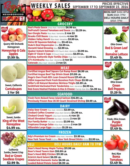 Rego's Neighborhood Market Weekly Ad