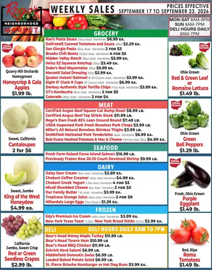 Rego's Neighborhood Market Weekly Ad