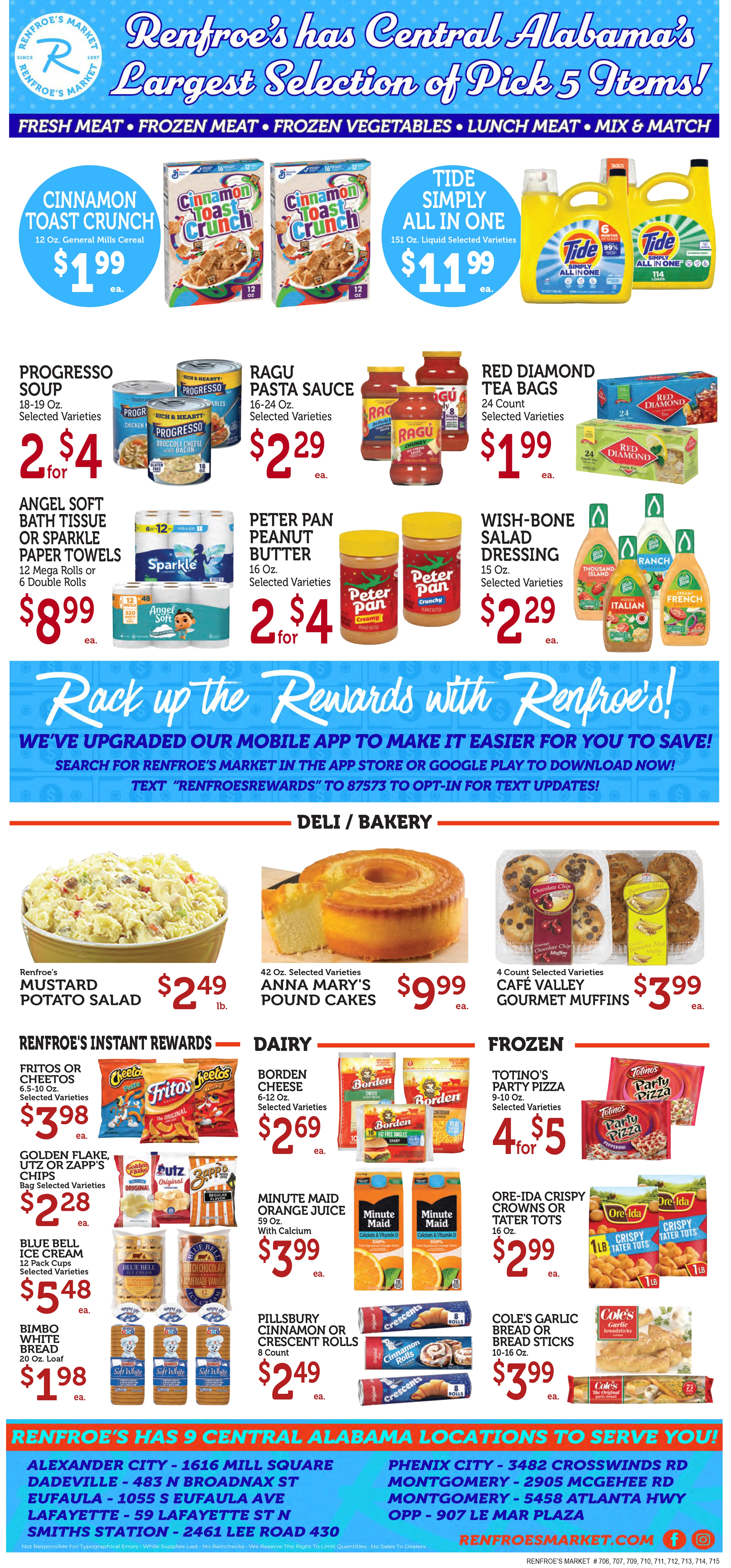 Renfroe's Market weekly ad page 2