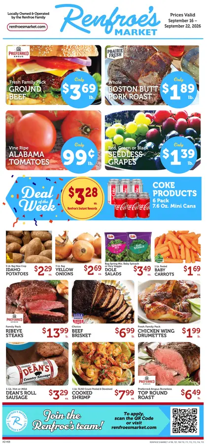 Renfroe's Market [ if($circulars->current_page->title == 'Recommended For You'); 'Recommended for the ' $vNameLastS ' Household!'; else; self->title; /if; ] Weekly Ad