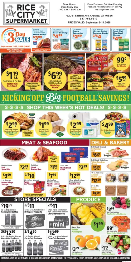 Rice City Supermarket Weekly Ad