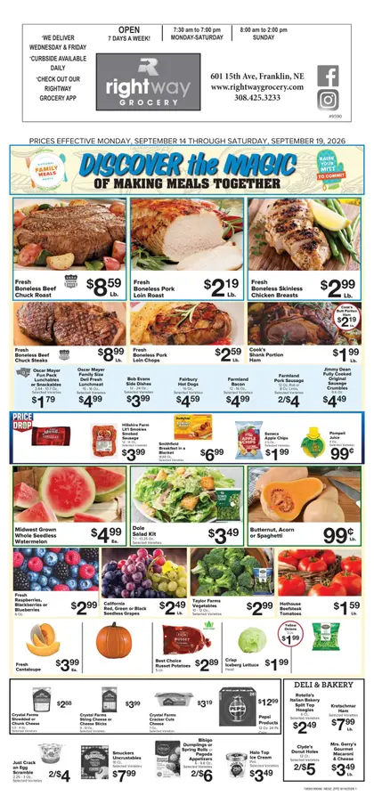 Rightway Grocery Great Deals This Week! Weekly Ad