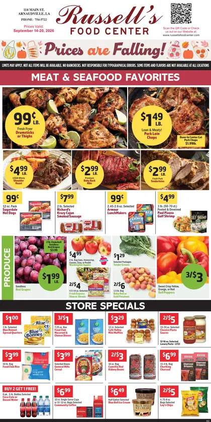 Russell's Food Center Weekly Ad