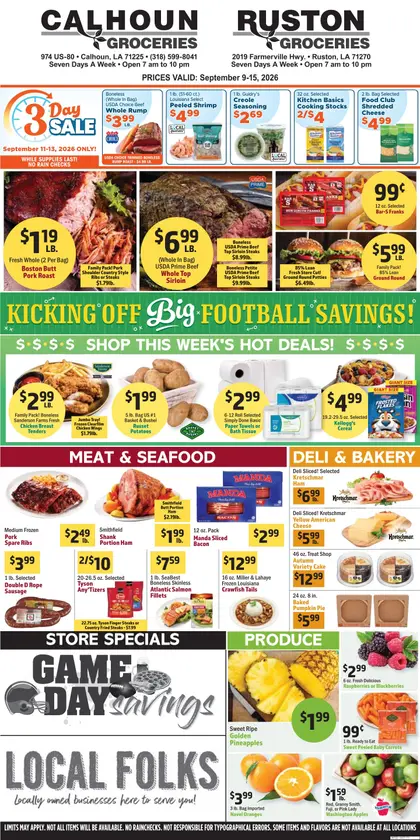 Ruston Groceries Weekly Ad