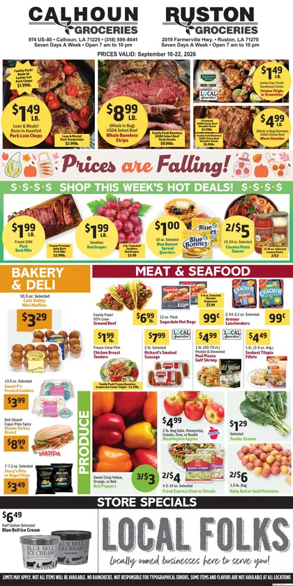Ruston Groceries Weekly Ad