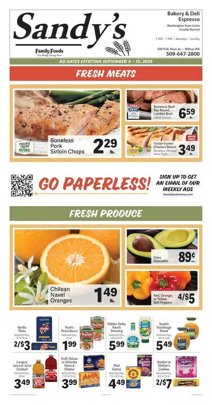 Sandy's Family Foods Weekly Ad