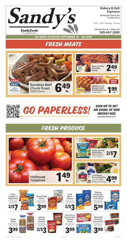 Sandy's Family Foods Weekly Ad
