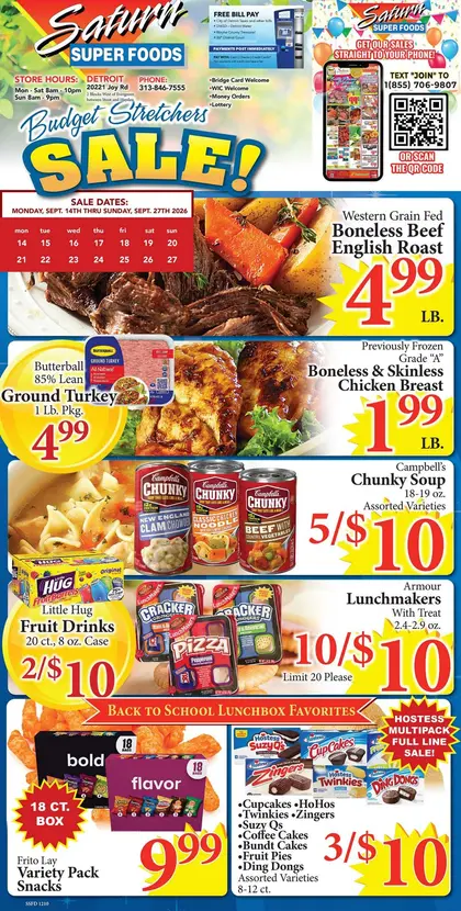 Saturn Super Foods Weekly Ad