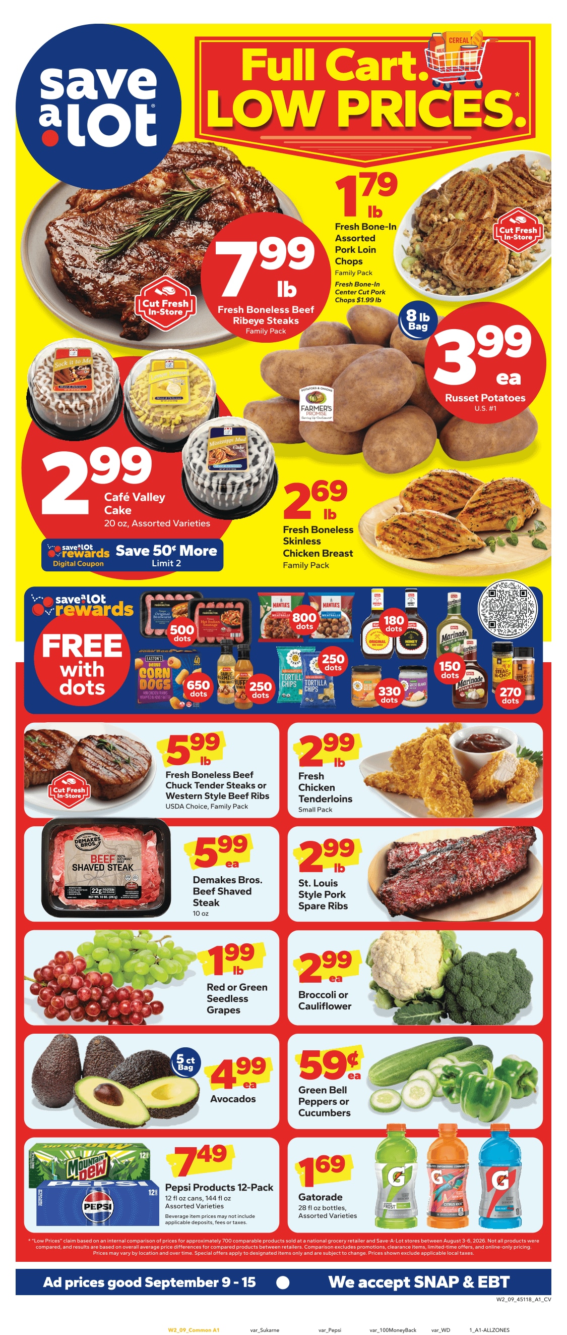 Save a Lot Food Stores weekly ad page 1